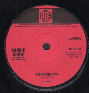 Sandie Shaw - Tomorrow - 7 Inch