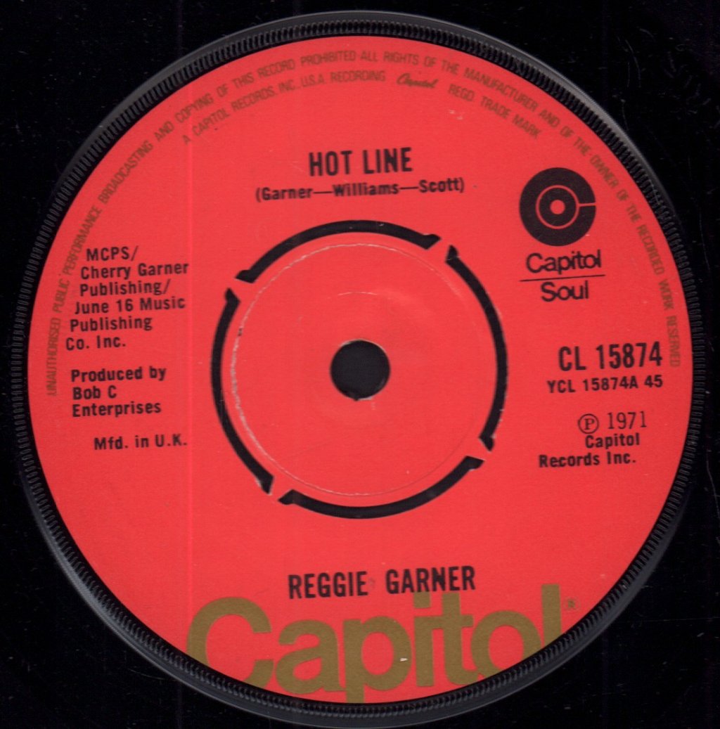 Reggie Garner - Hot Line - 7 Inch