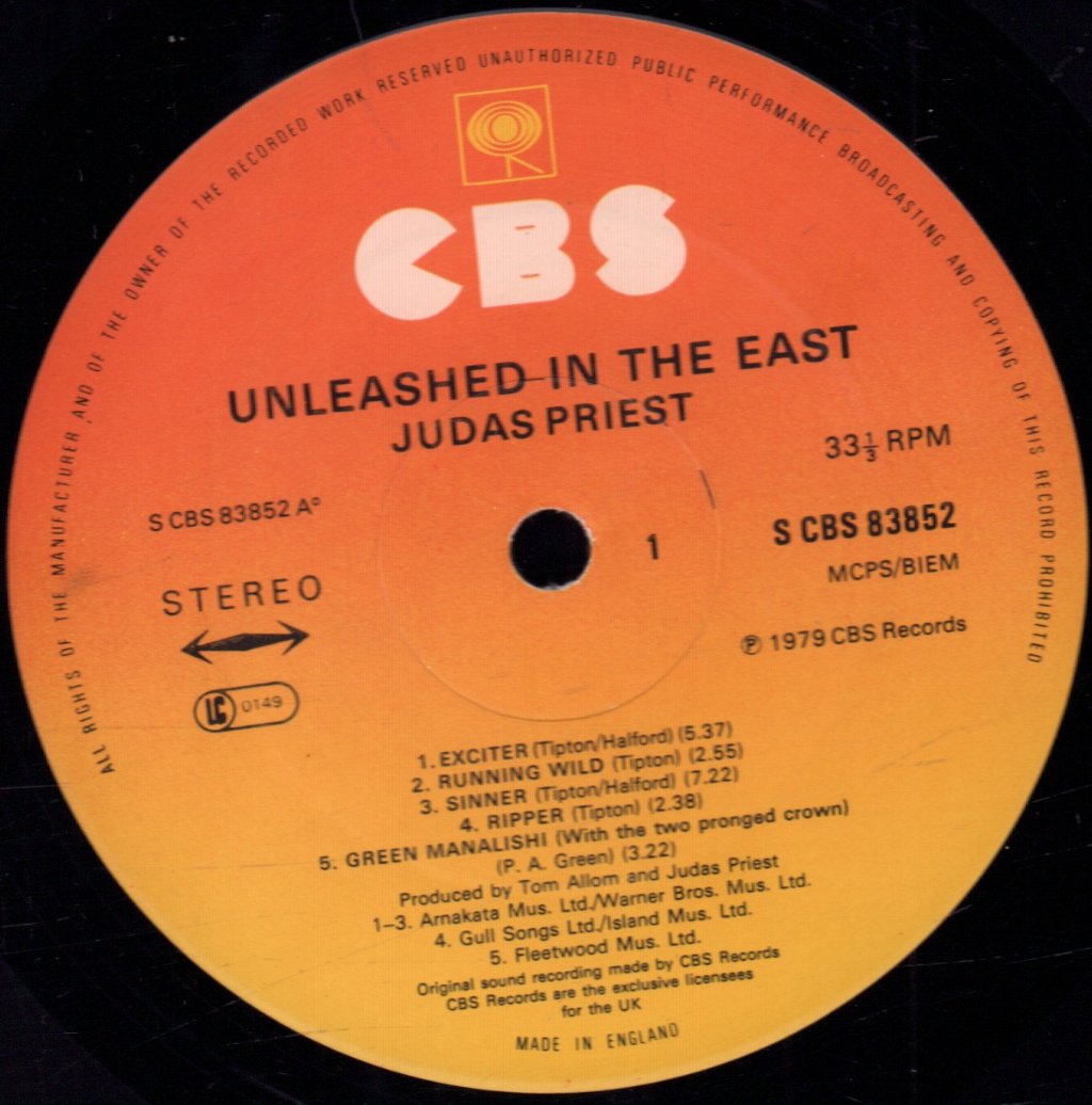 Judas Priest - Unleashed In The East - Lp
