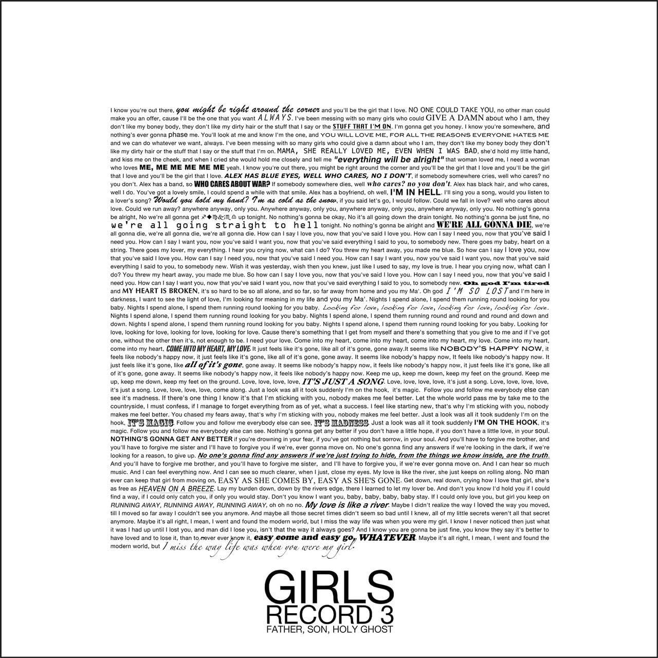 Girls - Father, Son, Holy Ghost - Double Lp