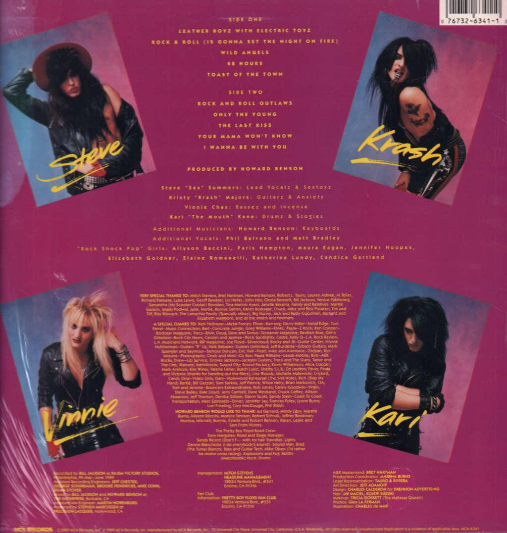 Pretty Boy Floyd - Leather Boyz With Electric Toyz - Lp