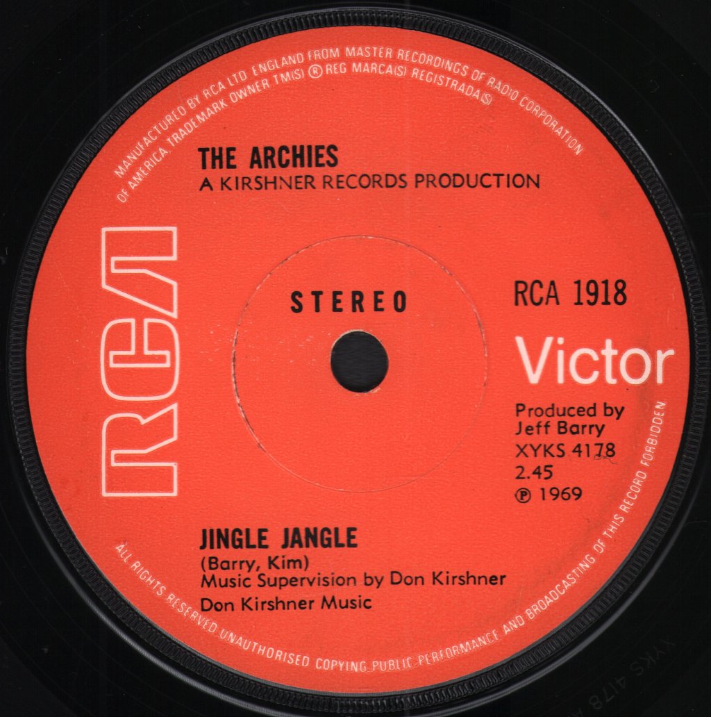 Archies - Jingle Jangle - 7 Inch