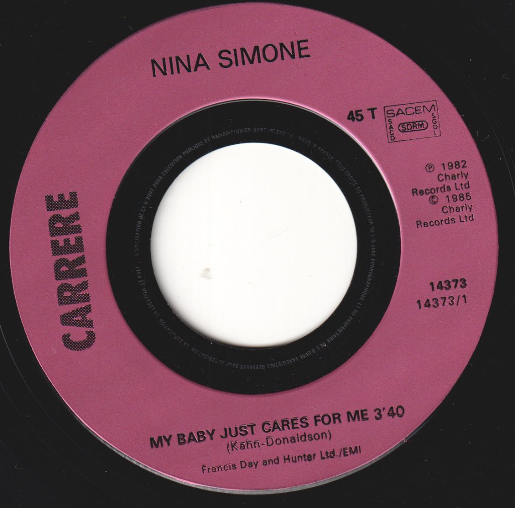 Nina Simone - My Baby Just Cares For Me - 7 Inch