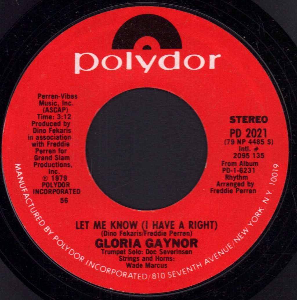 Gloria Gaynor - Let Me Know - 7 Inch