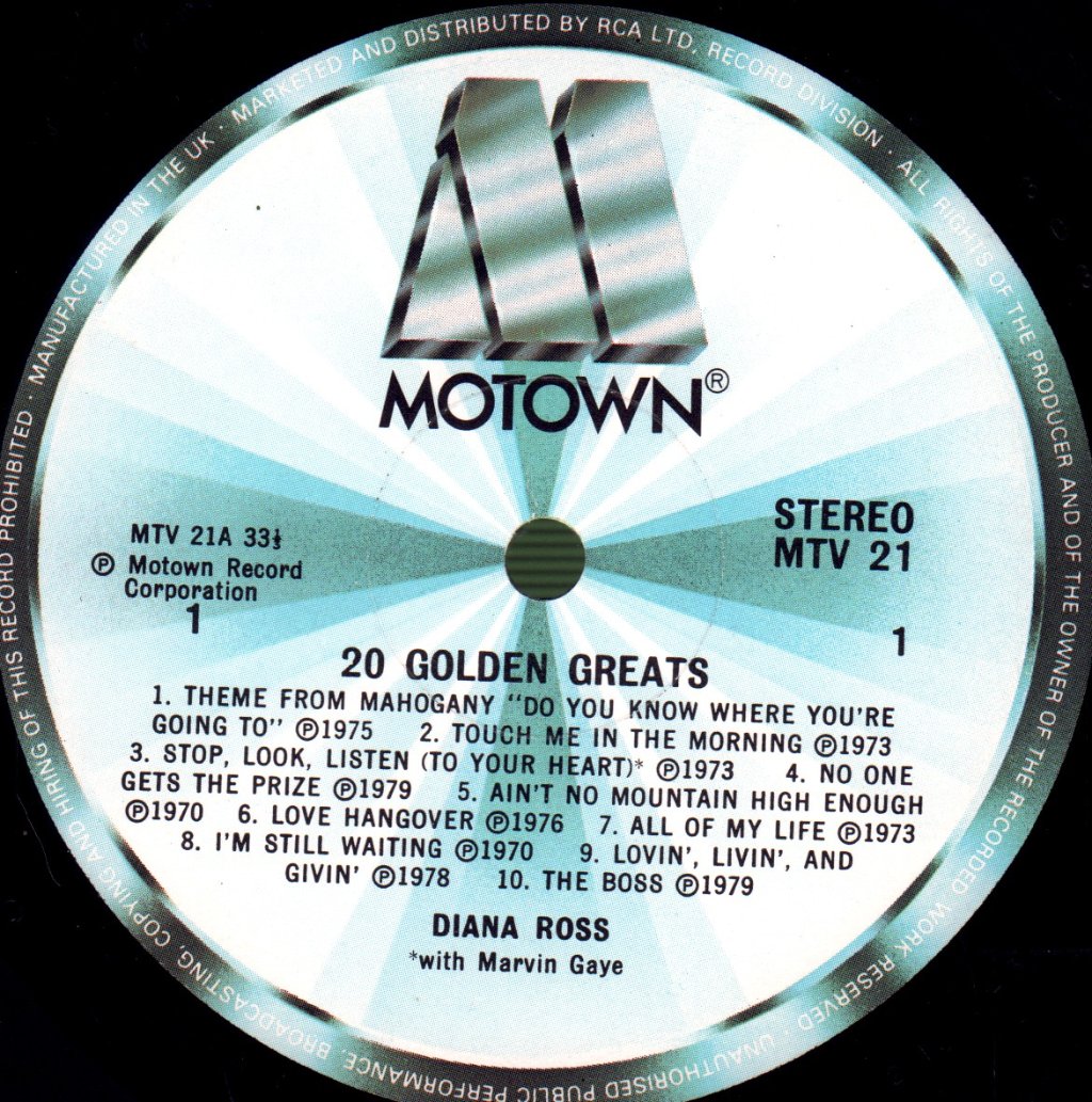 Diana Ross - 20 Golden Greats - Lp