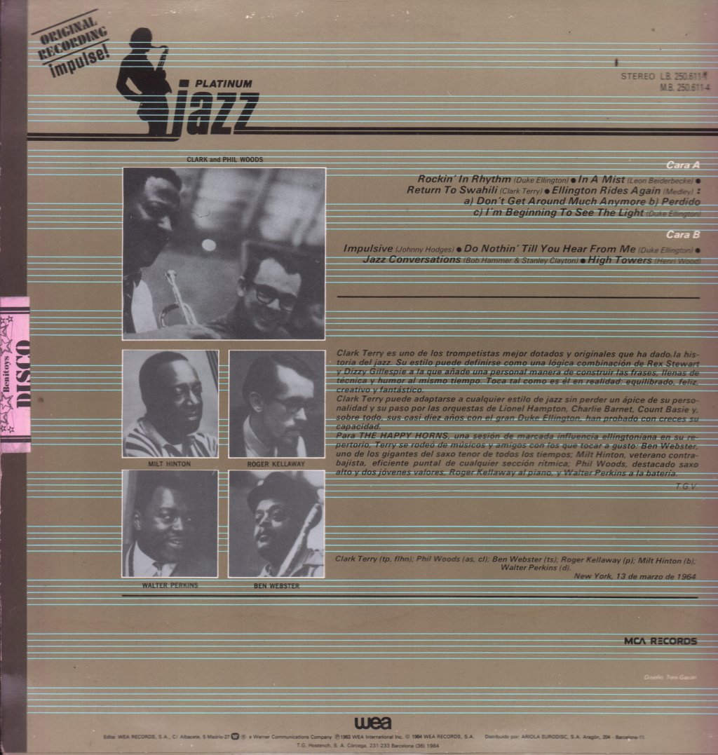 Clark Terry - Happy Horns Of - Lp