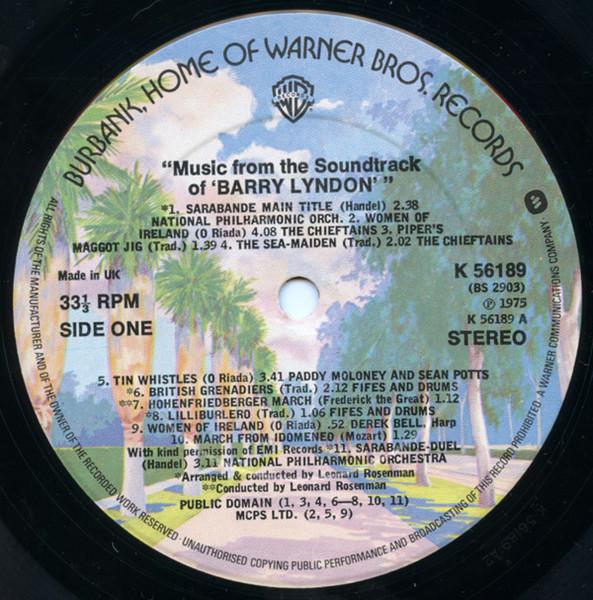 Various Artists - Barry Lyndon (Music From The Soundtrack) - Lp