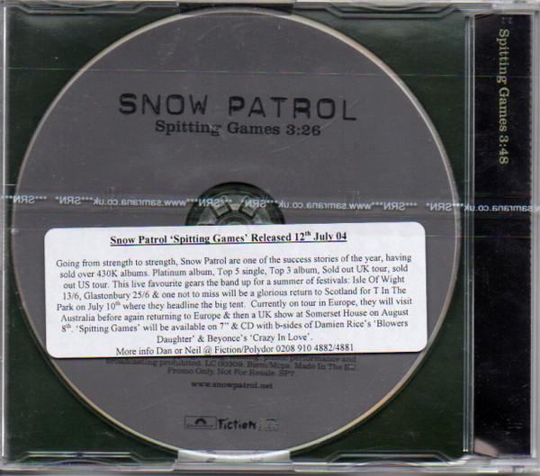 Snow Patrol - Spitting Games - Cd