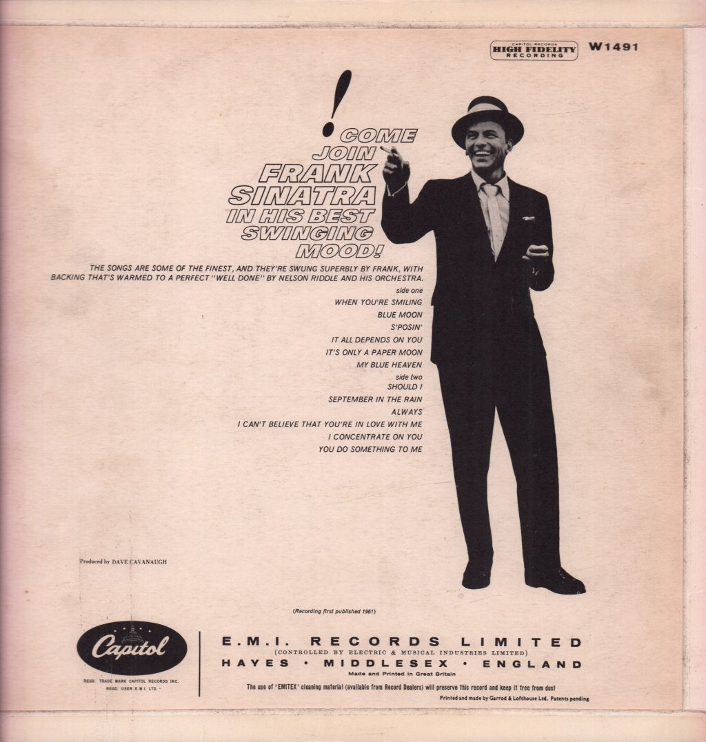 Frank Sinatra - Sinatra's Swingin' Session!!! - Lp