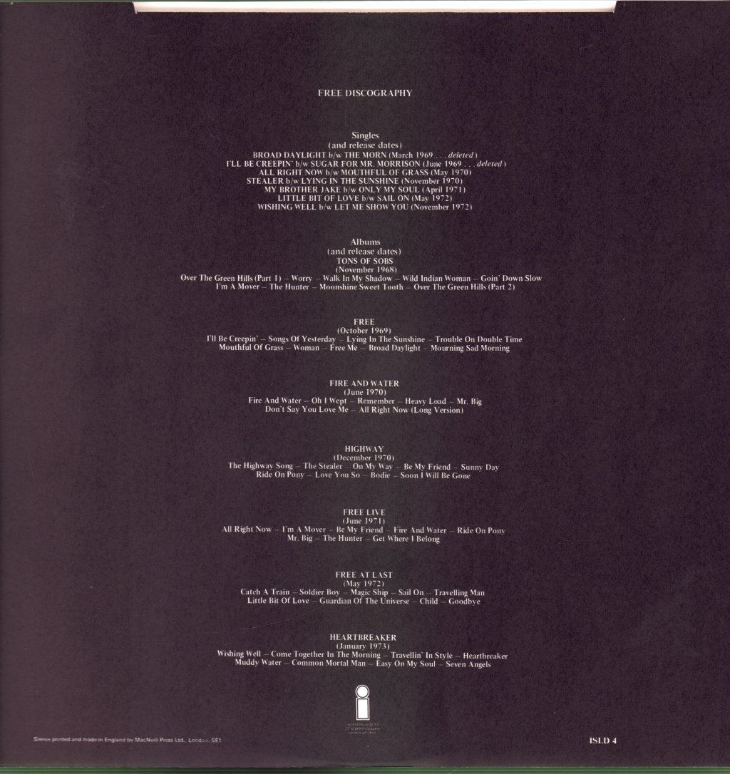 Free - Free Story - Double Lp