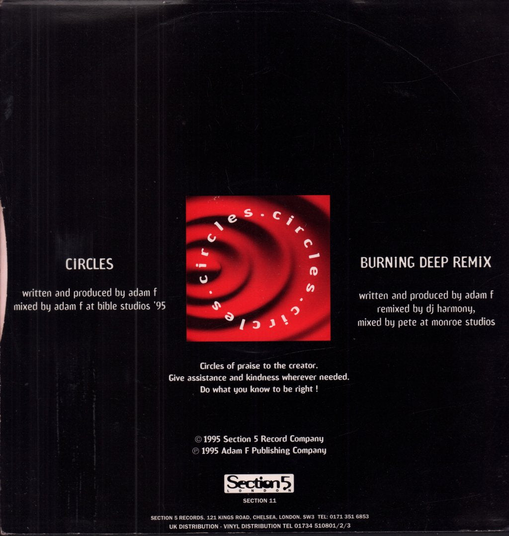 Adam F - Circles - 12 Inch