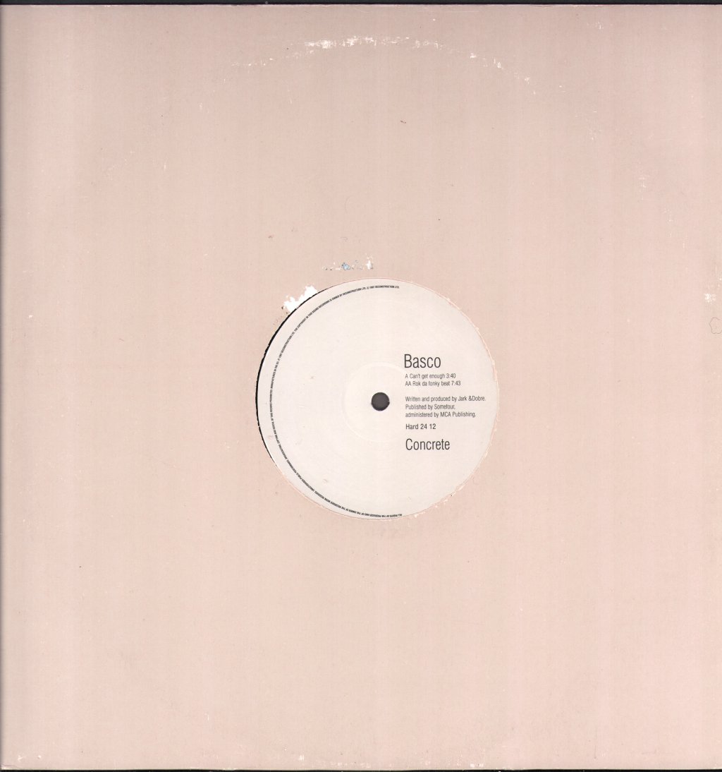 Basco - Can't Get Enough - 12 Inch