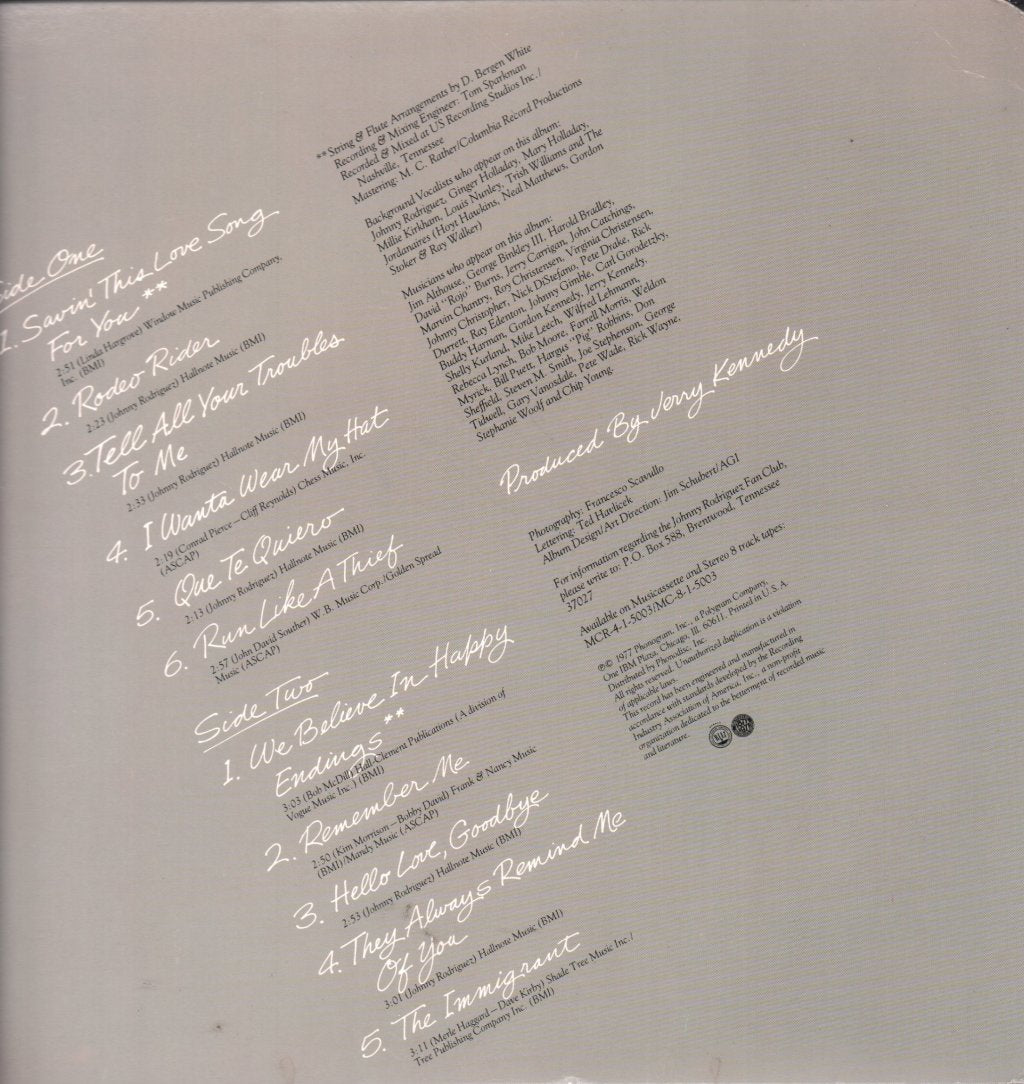 Johnny Rodriguez - Just For You - Lp