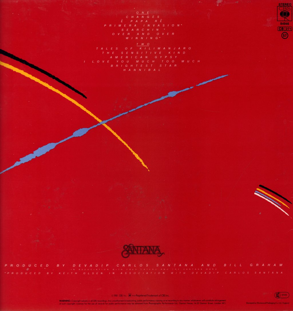 Santana - Zebop! - Lp