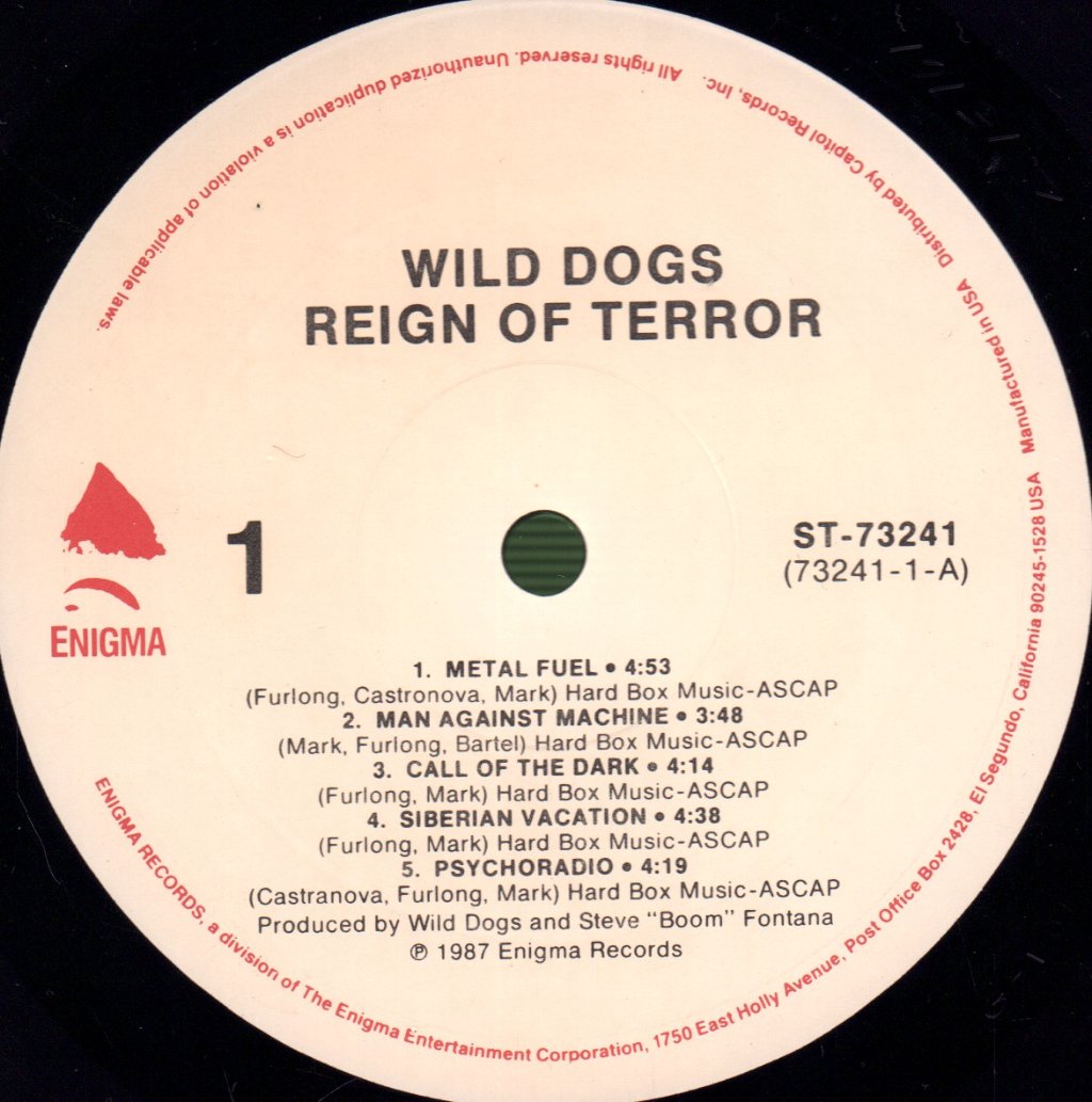 Wild Dogs - Reign Of Terror - Lp