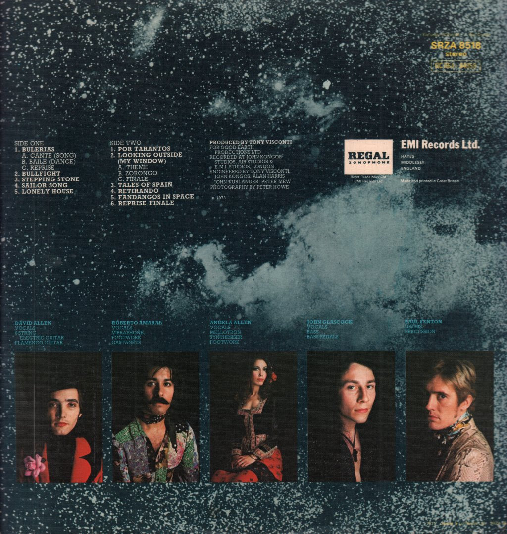 Carmen (Progressive Group) - Fandangos In Space - Lp