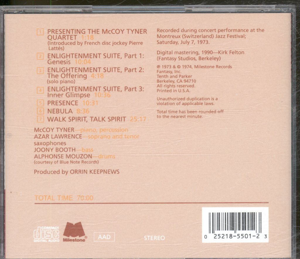 McCoy Tyner - Enlightenment - Cd