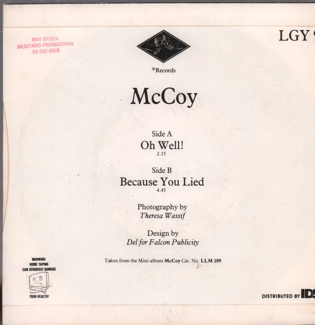 Mccoy - Oh Well - 7 Inch