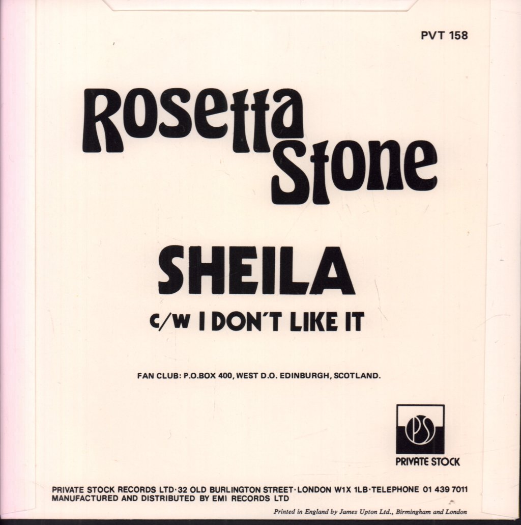 Rosetta Stone (Glam) - Rock Pictures - Lp