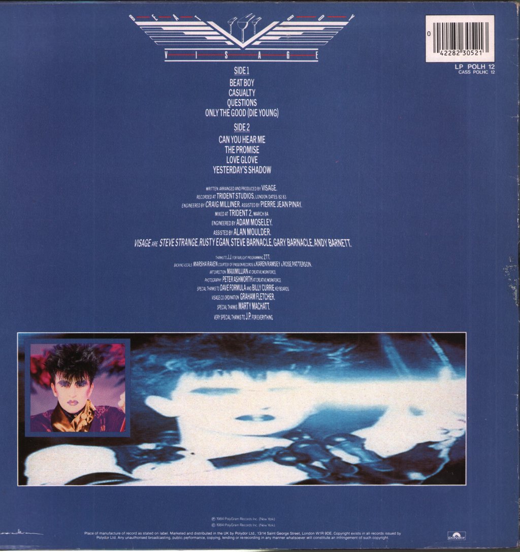 Visage - Beat Boy - Lp