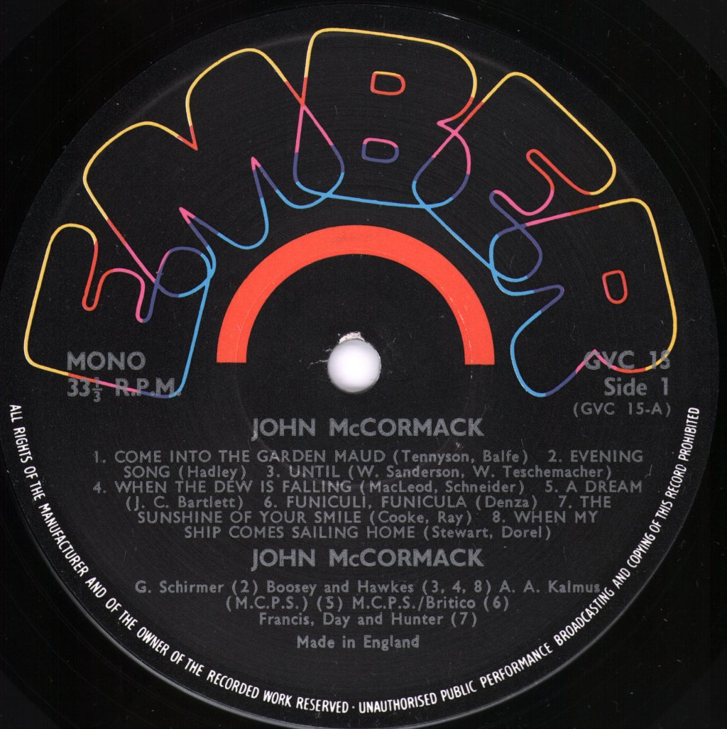 John McCormack - John McCormack - Volume Two - Lp