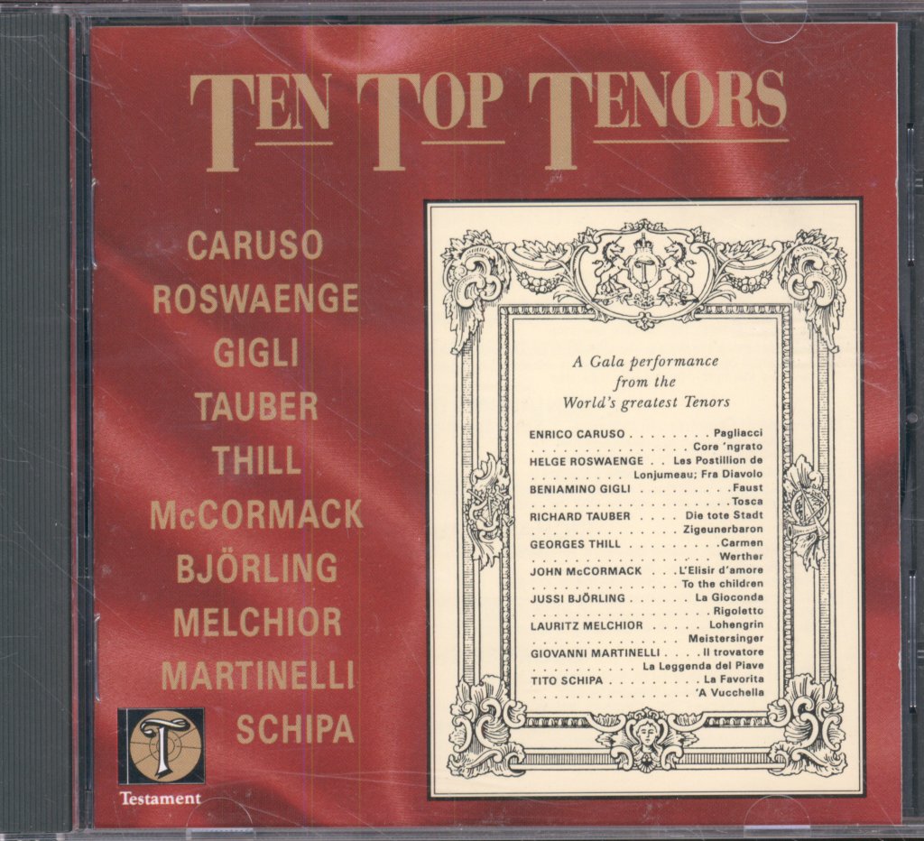 Various Artists - Ten Top Tenors - Cd