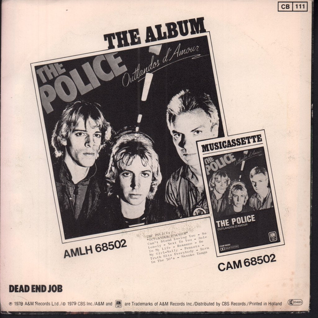 Police - Can't Stand Losing You - 7 Inch