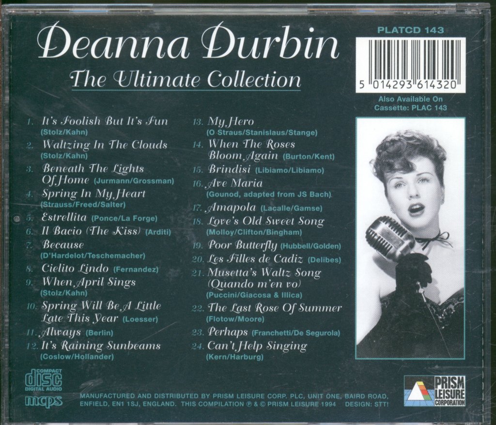 Deanna Durbin - Ultimate Collection - Cd