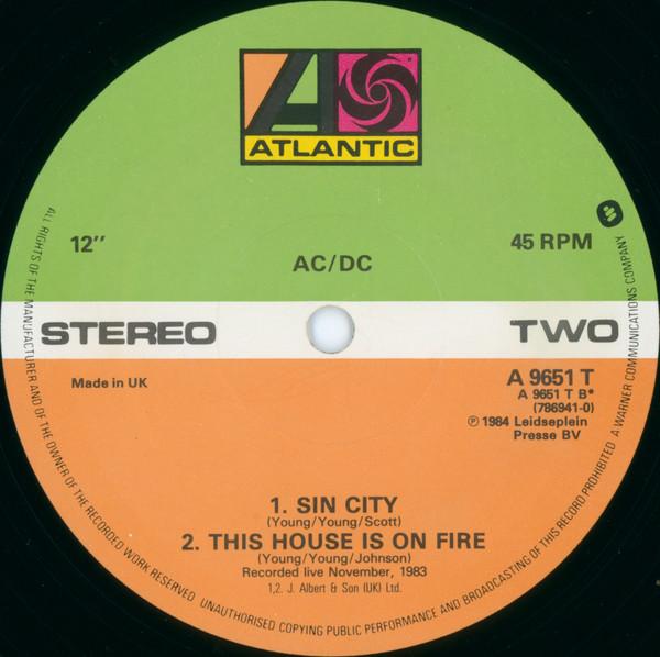 AC/DC - Nervous Shakedown - 12 Inch