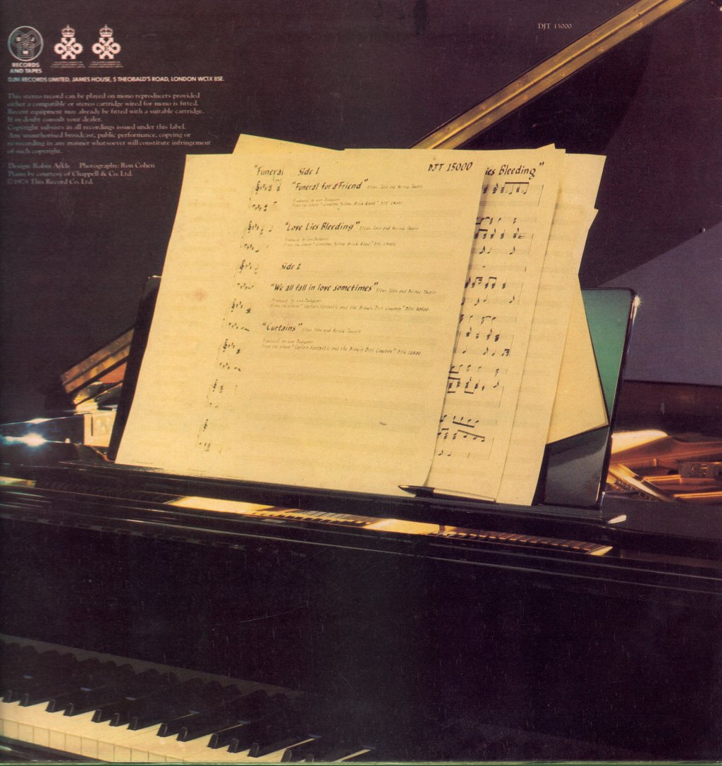 Elton John - Funeral For A Friend - 12 Inch