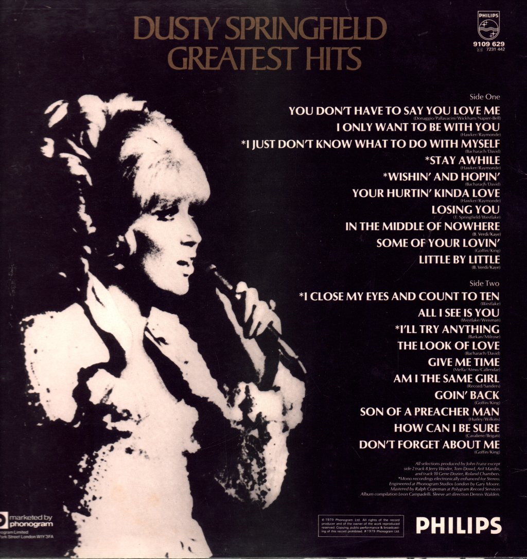 Dusty Springfield - Greatest Hits - Lp