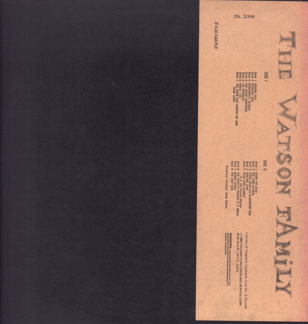 Doc Watson and his Family - Watson Family - Lp