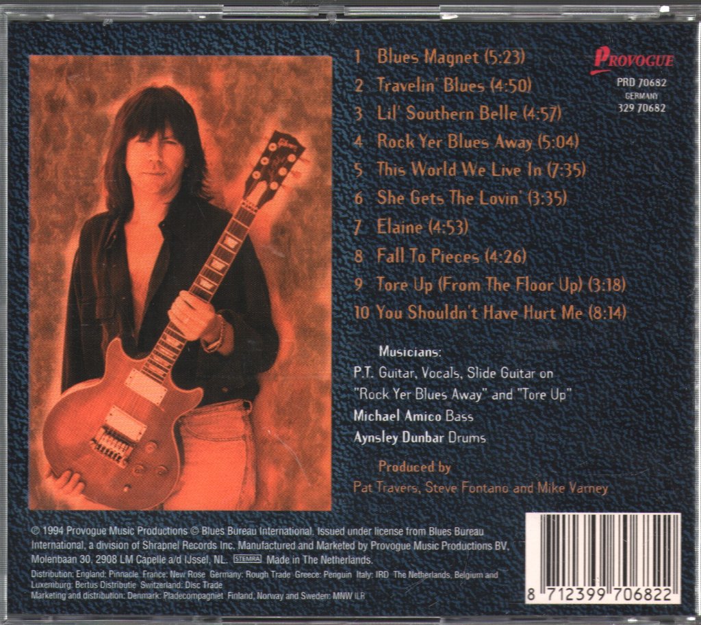 Pat Travers - Blues Magnet - Cd