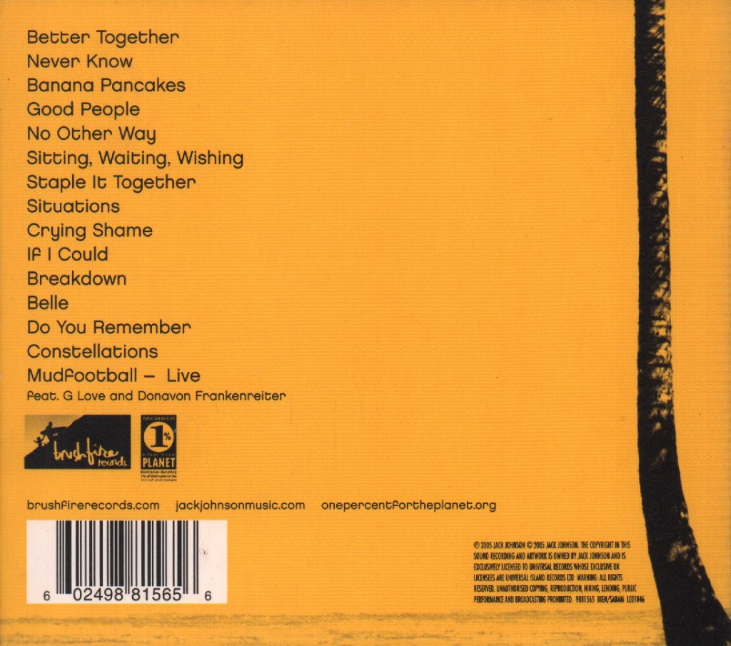 Jack Johnson - In Between Dreams - Cd