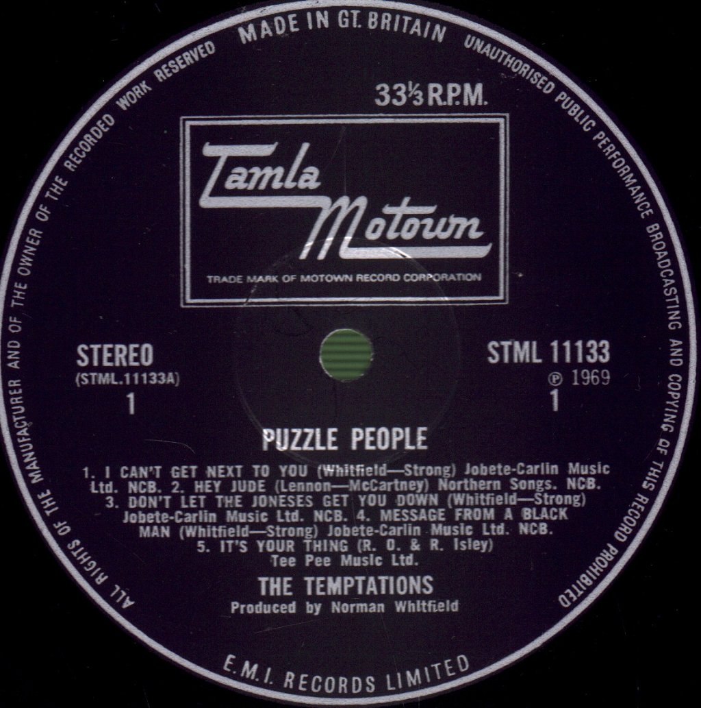 Temptations - Puzzle People - Lp