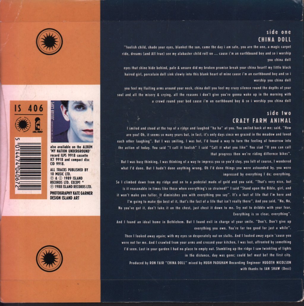 Julian Cope - China Doll - 7 Inch