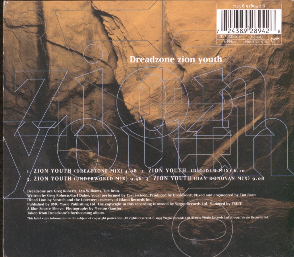 Dreadzone - Zion Youth - Cd