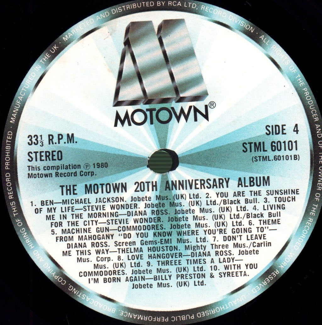 Various Artists - Motown 20th Anniversary Album - Double Lp