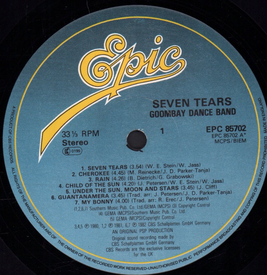 Goombay Dance Band - Seven Tears - Lp