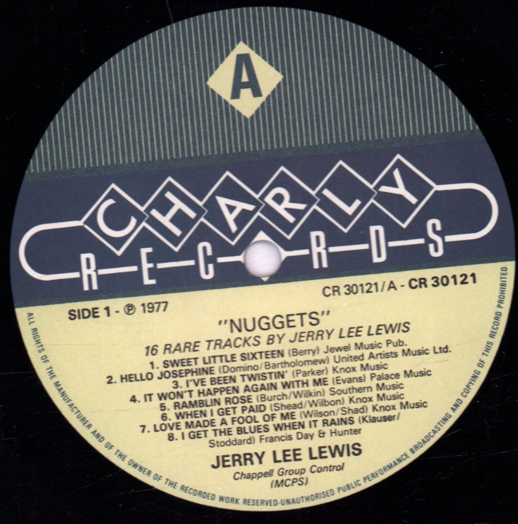 Jerry Lee Lewis - Nuggets 16 Rare Tracks By - Lp