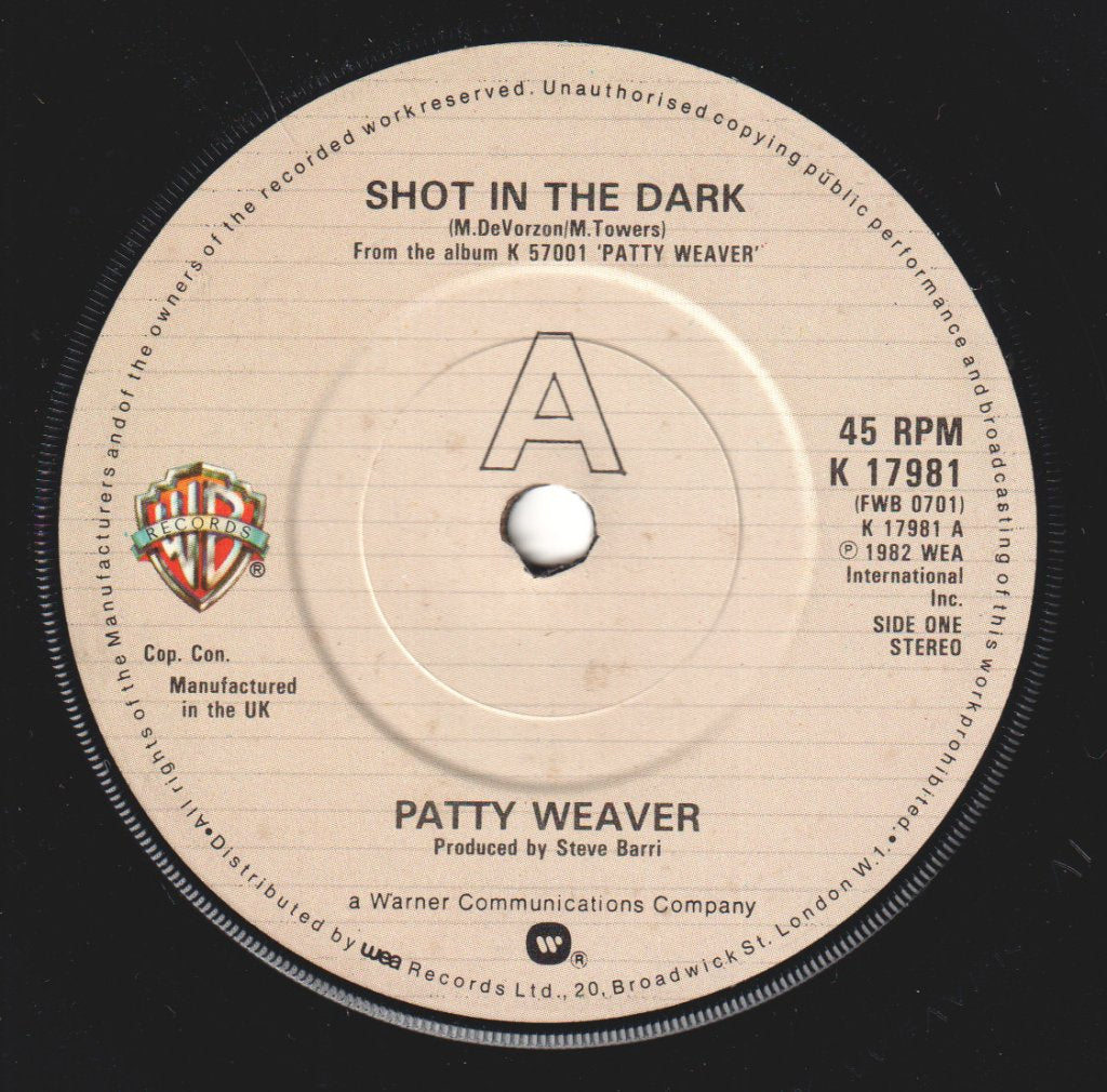 Patty Weaver - Shot In The Dark - 7 Inch