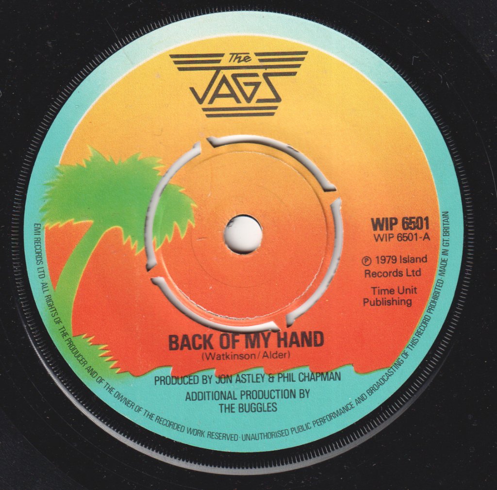 Jags - Back Of My Hand - 7 Inch