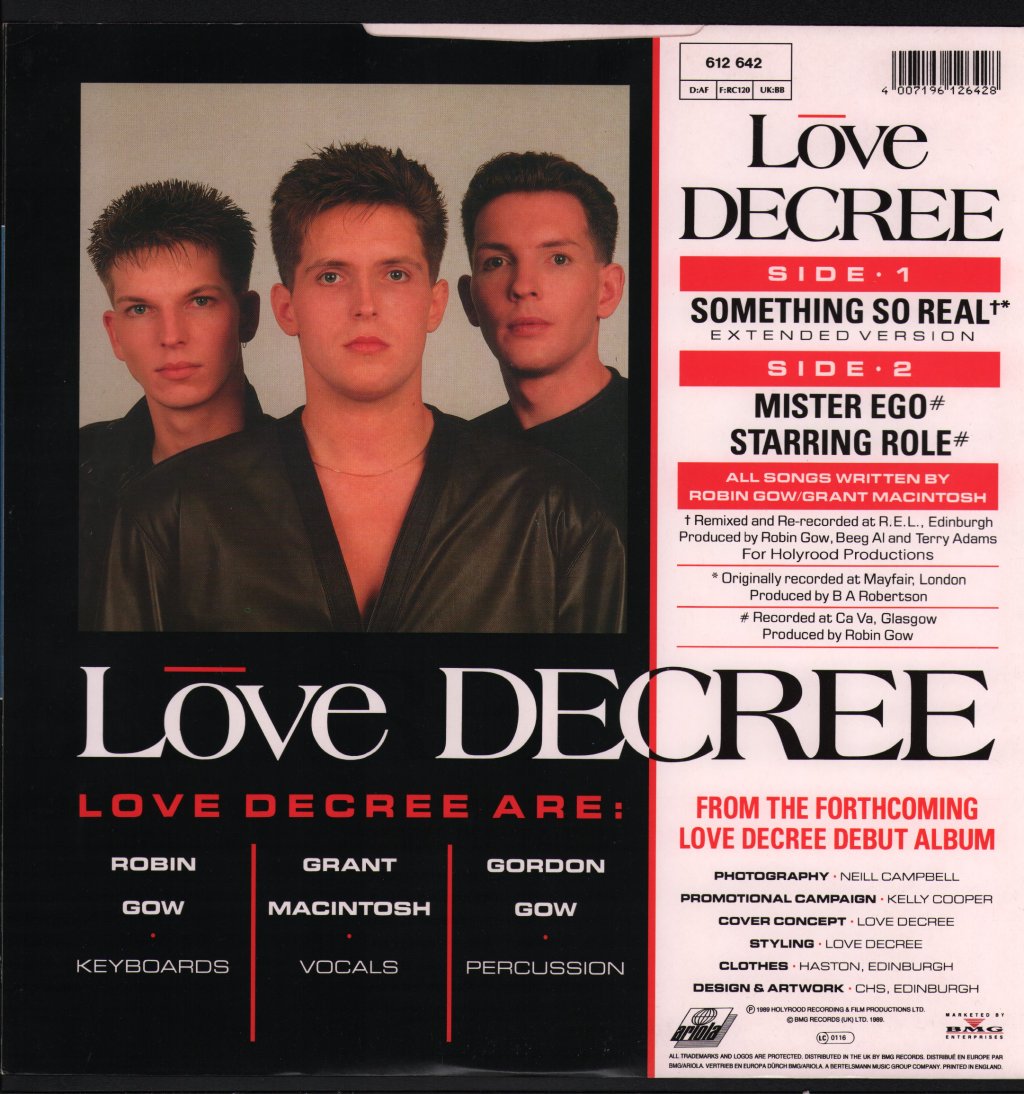 Love Decree - Something So Real (The Chinheads Theme) (Extended Version) - 12 Inch