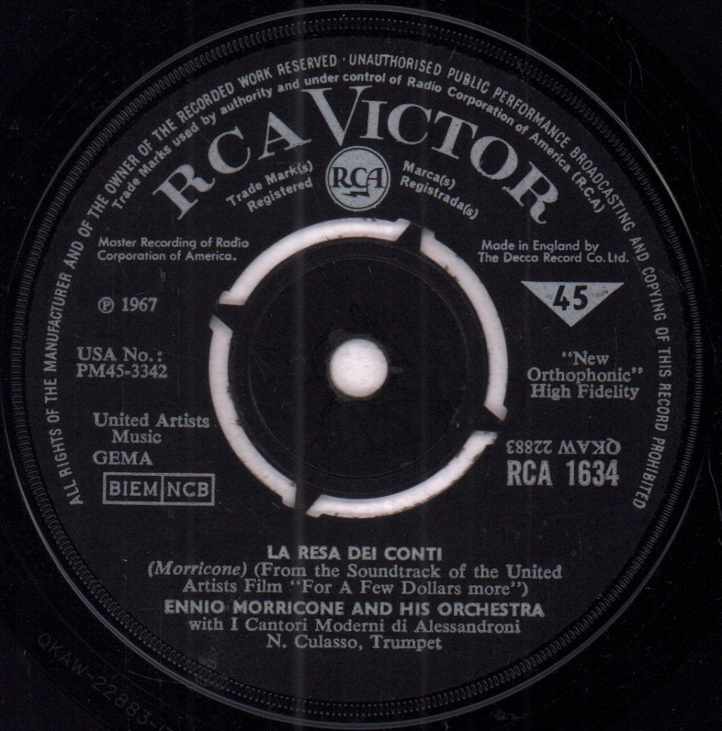 Ennio Morricone - For A Few Dollars More - 7 Inch