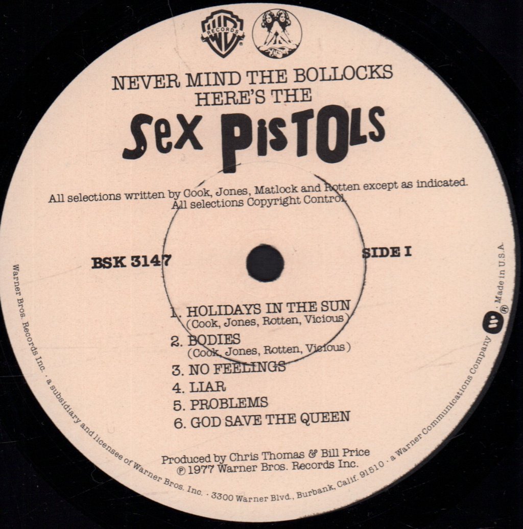 Sex Pistols - Never Mind The Bollocks - Lp