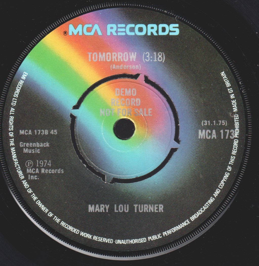 Mary Lou Turner - Come On Home - 7 Inch