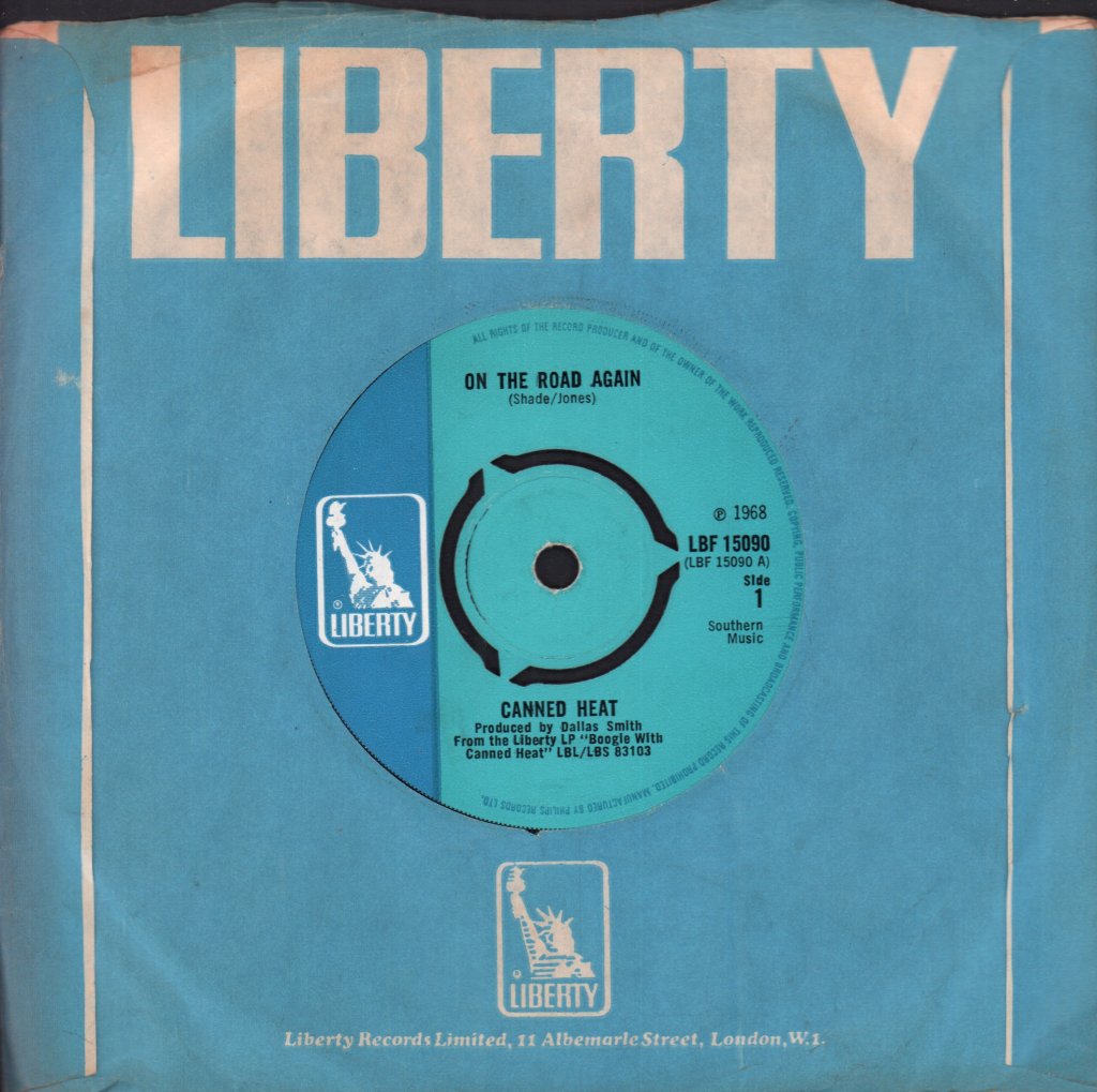 Canned Heat - On The Road Again - 7 Inch