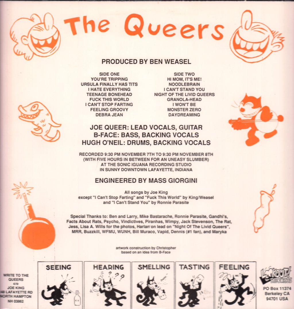 Queers - Love Songs For The Retarded - Lp