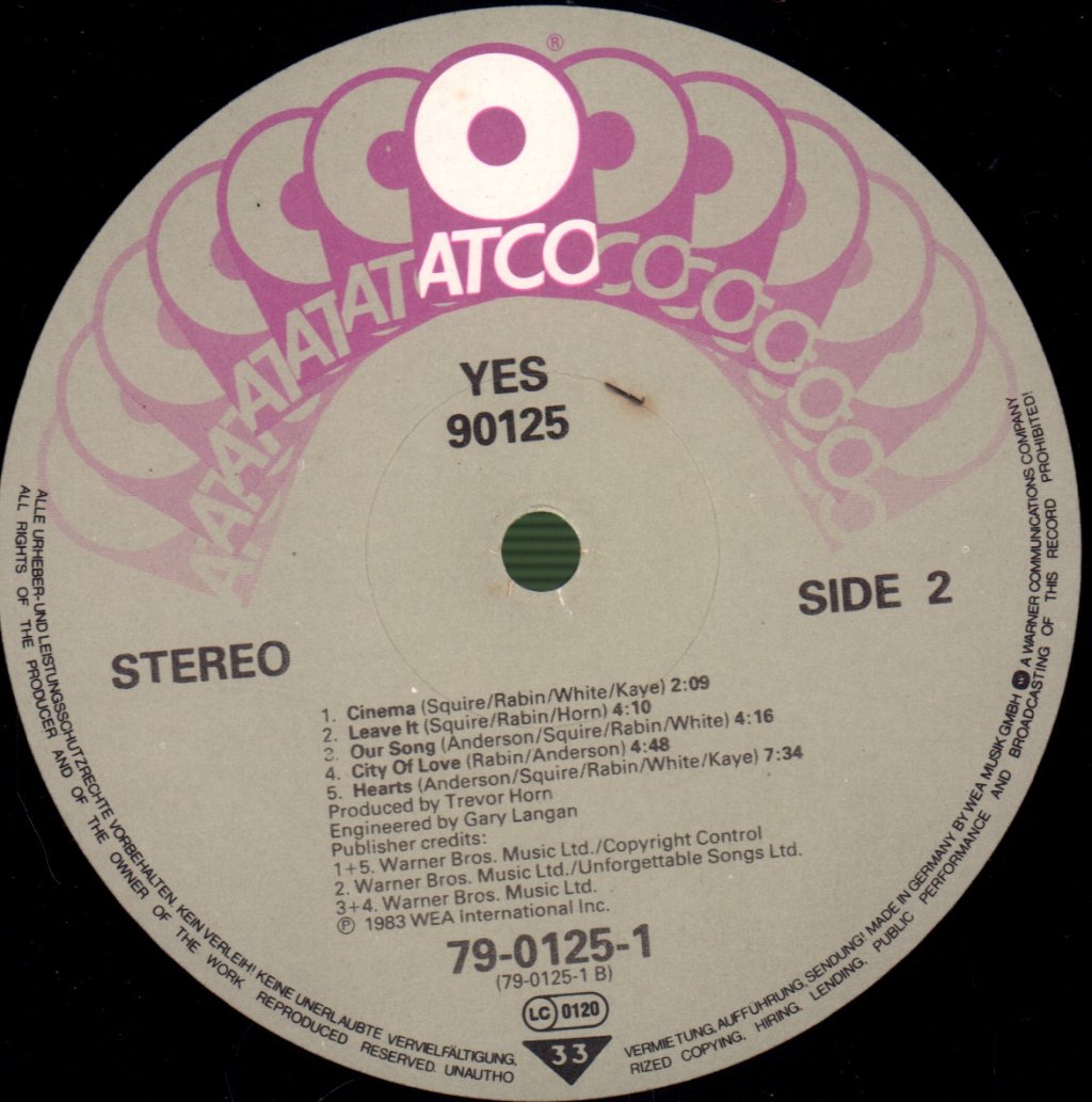 Yes - 90125 - Lp