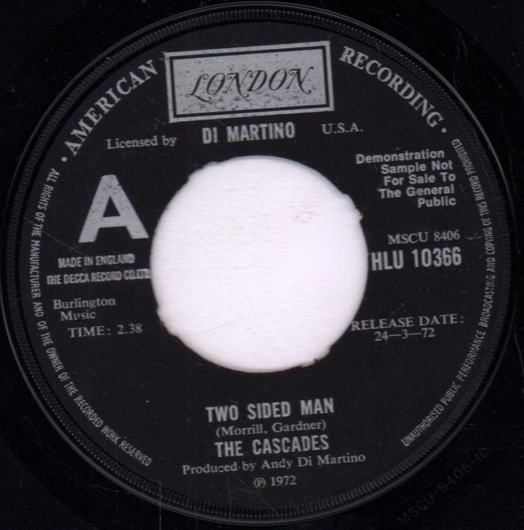 Cascades - Two Sided Man / The Woman's A Girl - 7 Inch